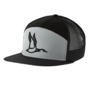 Roost RW-112 Hi Profile 3D Puff Duck Logo Hat Grey Black‎ One Size